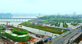 南充国际会展中心完成主体结构施工85%
